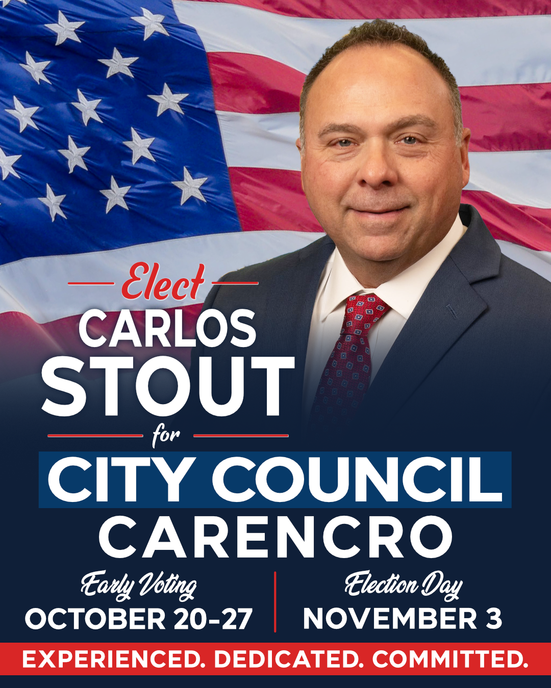 Elect Carlos Stout City Council Carencro